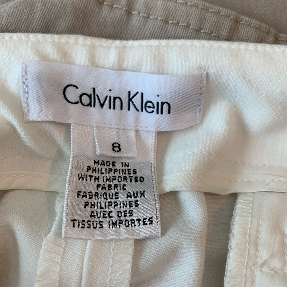Calvin Klein wide leg ivory dress pants size 8. Stunning! Only worn one time